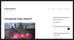 Desktop Screenshot of enesertugrul.com